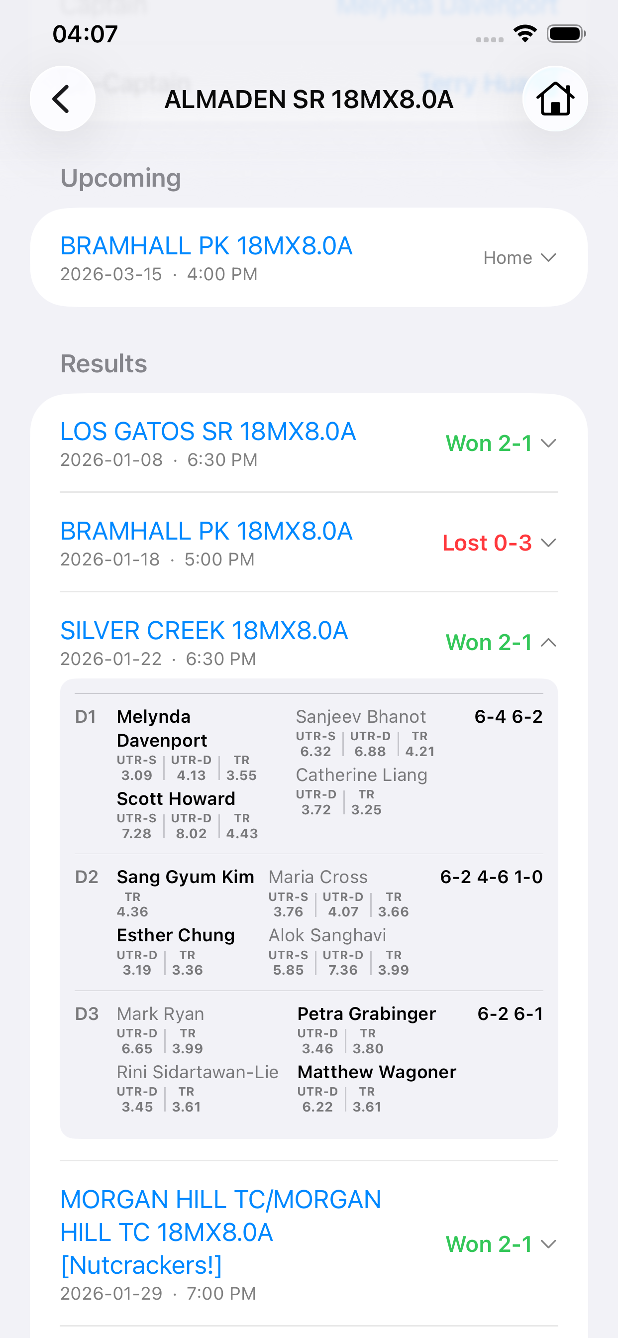 Match result